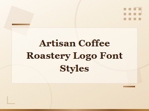 Handwritten Artisan Coffee Roastery Logo Font Styles for Branding
